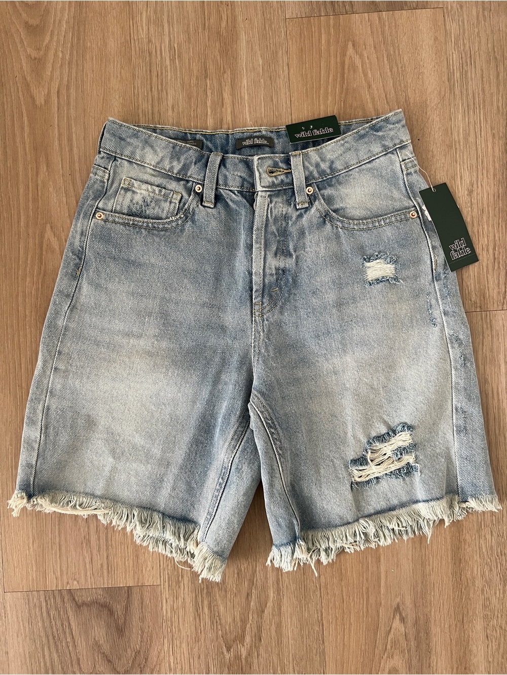 wild fable Light Blue Denim Shorts